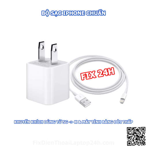 Bộ Sạc IPHONE Lightning Hàng Chuẩn Không Loạn – Không Kén Khi Sạc – Ít Lỗi – [Bảo Hành Lỗi 1 Đổi 1] - Ảnh 2