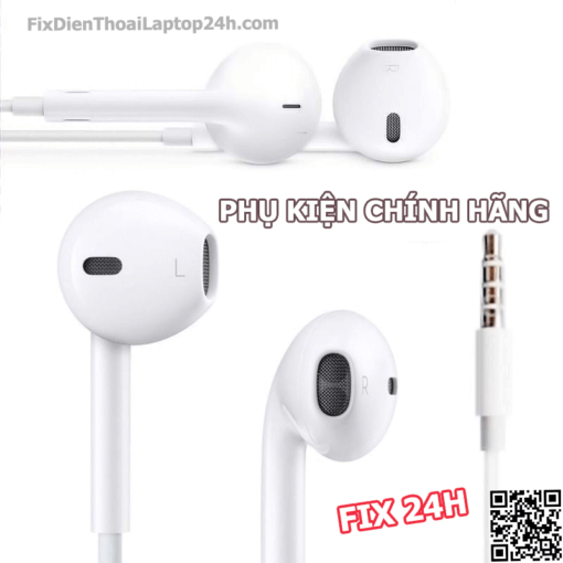 Tai nghe IPHONE có dây Jack 3.5 Chính Hãng - Thiết kế đơn giản bền đẹp âm thanh nghe cực hay - Ảnh 2